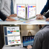 Domyfan Écran Portable 15.6" Triple Moniteur pour Ordinateur Portable 120% sRGB FHD 1080P Convient à Toutes Les Tailles Laptop a