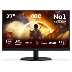 AOC Gaming Moniteur Q27G42ZE 27 Pouce 260Hz, Fast IPS Dalle, 0.3ms MPRT, HDR10, G-Sync Compatible, (2560x1440 HDMI 1x 2.0 DP 1x 