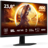 AOC Moniteur Q24G4RE 23.8 180Hz Fast IPS Dalle, 1ms GtG, HDR10, G-Sync Compatible, (2560x1440 HDMI 1x 2.0 DP 1x 1.4) Noir
