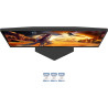 AOC Moniteur Q24G4RE 23.8 180Hz Fast IPS Dalle, 1ms GtG, HDR10, G-Sync Compatible, (2560x1440 HDMI 1x 2.0 DP 1x 1.4) Noir
