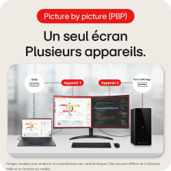 LG UltraWide™ 34WR50QK-B Ecran PC Ultra Large 34" - Dalle VA résolution QHD (3440 x 1440), 5ms GtG 100Hz, HDR 10, sRGB 90% (CIE1