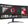 LG UltraWide™ 34WR50QK-B Ecran PC Ultra Large 34" - Dalle VA résolution QHD (3440 x 1440), 5ms GtG 100Hz, HDR 10, sRGB 90% (CIE1