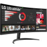LG UltraWide™ 34WR50QK-B Ecran PC Ultra Large 34" - Dalle VA résolution QHD (3440 x 1440), 5ms GtG 100Hz, HDR 10, sRGB 90% (CIE1