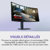 Alienware 34 écran pc gaming - aw3425dw, wqhd (3440x1440), 21:9 1800r incurvé, 240hz, qd oled, 0.03ms, compatible nvidia g-sync,