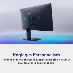Alienware 27 écran gaming - aw2725d, qhd (2560x1440), 280hz, qd-oled, 0.03ms, compatible nvidia g-sync, amd freesync premium pro