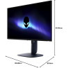 Alienware 27 écran gaming - aw2725d, qhd (2560x1440), 280hz, qd-oled, 0.03ms, compatible nvidia g-sync, amd freesync premium pro