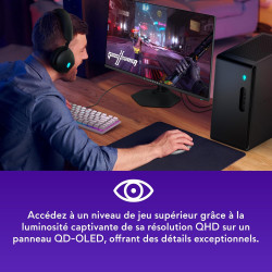 Alienware AW2725DF 27" QHD (2560x1440) Écran PC Gaming, 360Hz, QD OLED, 0.03ms, AMD FreeSync Premium Pro, 99.3% DCI-P3, HDR400, 