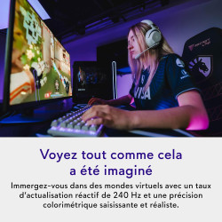 Alienware 27 écran pc gaming - aw2725q, 4k uhd (3840x2160), 240hz, qd oled, 0.03ms, compatible nvidia g-sync, amd freesync premi