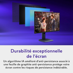 Alienware 27 écran pc gaming - aw2725q, 4k uhd (3840x2160), 240hz, qd oled, 0.03ms, compatible nvidia g-sync, amd freesync premi
