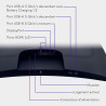 Alienware 32 Écran PC Gaming - AW3225DM, QHD (2560x1440), 1500R Incurvé, 180Hz, VA, 1ms, AMD FreeSync, VESA AdaptiveSync, 95% DC
