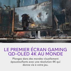 Alienware AW3225QF 32" 4K UHD (3840x2160) 1700R Écran PC Gaming Incurvé, 240Hz, QD OLED, 0.03ms, Compatible NVIDIA G-Sync, HDR, 