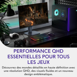 Alienware 27 Écran PC Gaming - AW2725DM, QHD (2560x1440), 180Hz, Fast IPS, 1ms, Compatible NVIDIA G-Sync, AMD FreeSync, 95% DCI-