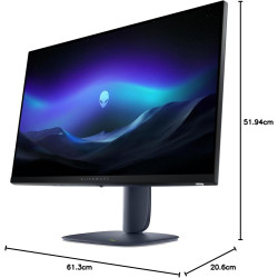 Alienware 27 Écran PC Gaming - AW2725DM, QHD (2560x1440), 180Hz, Fast IPS, 1ms, Compatible NVIDIA G-Sync, AMD FreeSync, 95% DCI-