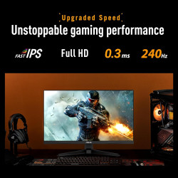 ASUS Moniteur Gaming TUF VG279QM5A – 27", Full HD, Fast-IPS, 240Hz, 0,3ms, G-Sync, FreeSync Premium, ELMB Sync, 99% sRGB, Displa