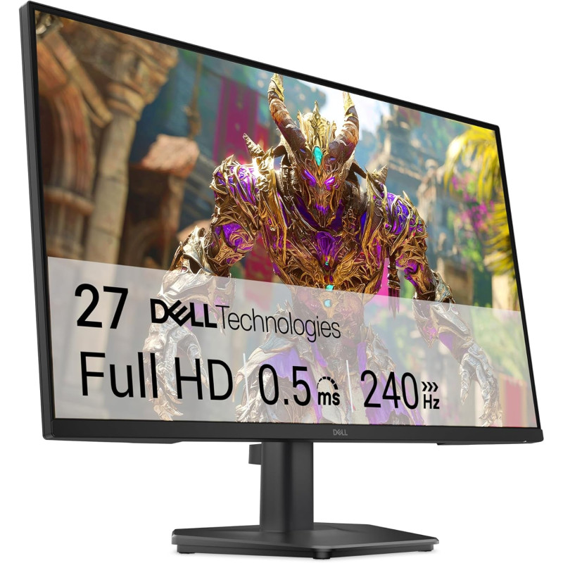Dell 27 Écran PC Gaming - SE2726HG, Full HD (1920x1080), 240Hz, Fast IPS, 0.5ms, AMD FreeSync Premium, 99% sRGB, HDR10, VESA (10
