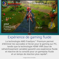 Dell 27 Écran PC Gaming - SE2726HG, Full HD (1920x1080), 240Hz, Fast IPS, 0.5ms, AMD FreeSync Premium, 99% sRGB, HDR10, VESA (10