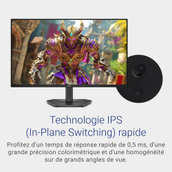 Dell 27 Écran PC Gaming - SE2726HG, Full HD (1920x1080), 240Hz, Fast IPS, 0.5ms, AMD FreeSync Premium, 99% sRGB, HDR10, VESA (10