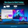 Gawfolk Écran PC Incurvé 34 Pouces, Moniteur Gaming 1500R 165Hz, Ecran PC UWQHD 2K 3440x1440, 128% sRGB, 1ms MPRT,Interface HDMI