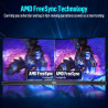 Gawfolk Écran PC Incurvé 34 Pouces, Moniteur Gaming 1500R 165Hz, Ecran PC UWQHD 2K 3440x1440, 128% sRGB, 1ms MPRT,Interface HDMI