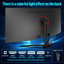 Gawfolk Écran PC Incurvé 34 Pouces, Moniteur Gaming 1500R 165Hz, Ecran PC UWQHD 2K 3440x1440, 128% sRGB, 1ms MPRT,Interface HDMI