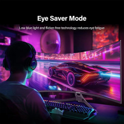Gawfolk Écran PC Incurvé 34 Pouces, Moniteur Gaming 1500R 165Hz, Ecran PC UWQHD 2K 3440x1440, 128% sRGB, 1ms MPRT,Interface HDMI