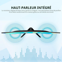 Gawfolk Écran PC Incurvé 24.5 Pouces, Moniteur Gaming 3000R 120Hz, Ecran PC FHD 1920x1080, 100% sRGB, 1ms MPRT, Haut Parleurs In