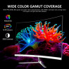 Gawfolk Écran PC Incurvé 24.5 Pouces, Moniteur Gaming 120Hz 3000R, Ecran PC FHD 1920x1080P, 100% sRGB, 1ms MPRT, Haut Parleurs I