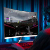 Gawfolk Écran PC Incurvé 24.5 Pouces, Moniteur Gaming 120Hz 3000R, Ecran PC FHD 1920x1080P, 100% sRGB, 1ms MPRT, Haut Parleurs I