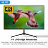 Gawfolk Écran PC 27 Pouces, Moniteur Gaming, Ecran PC UHD 4K 3840x2160 60Hz, 100% sRGB, 1ms MPRT,Interface HDMI & DP, Protection