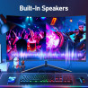 Gawfolk Écran PC Incurvé 27 Pouces, Moniteur Gaming 1800R 100Hz, Ecran PC FHD 1920x1080, 100% sRGB, 1ms MPRT, Haut Parleurs Inté