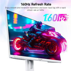 Gawfolk Écran PC 27 Pouces, Moniteur Gaming 160Hz, Ecran PC UHD 4K 3840x2160, 100% sRGB, 1ms MPRT, Interface HDMI & DP, Protecti