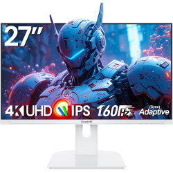 Gawfolk Écran PC 27 Pouces, Moniteur Gaming 160Hz, Ecran PC UHD 4K 3840x2160, 100% sRGB, 1ms MPRT, Interface HDMI & DP, Protecti