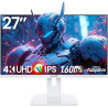 Gawfolk Écran PC 27 Pouces, Moniteur Gaming 160Hz, Ecran PC UHD 4K 3840x2160, 100% sRGB, 1ms MPRT, Interface HDMI & DP, Protecti