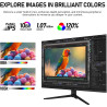 Gawfolk Écran PC 28 Pouces, Moniteur Gaming, Ecran PC UHD 4K 3840x2160 60Hz, 100% sRGB, 1ms MPRT, Haut Parleurs Intégrés, Interf