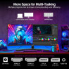 Gawfolk Écran PC Incurvé 34 Pouces, Moniteur Gaming 1500R 165Hz, Ecran PC UWQHD 3440x1440P, 100% sRGB, 1ms MPRT,Interface HDMI &