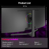 Gawfolk Écran PC Incurvé 34 Pouces, Moniteur Gaming 1500R 165Hz, Ecran PC UWQHD 3440x1440P, 100% sRGB, 1ms MPRT,Interface HDMI &