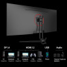 Gawfolk Écran PC 34 Pouces, Moniteur Gaming 120Hz, Ecran PC QHD 2K 256x144, 1% sRGB, 1ms MPRT, Haut Parleurs Intégrés, Interface