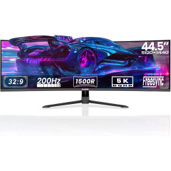 Gawfolk Écran PC Incurvé 44.5 Pouces, Moniteur Gaming 1500R 200Hz, Ecran PC DQHD 5120x1440P, 100% sRGB, 1ms MPRT, Interface HDMI