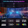Gawfolk Écran PC Incurvé 44.5 Pouces, Moniteur Gaming 1500R 200Hz, Ecran PC DQHD 5120x1440P, 100% sRGB, 1ms MPRT, Interface HDMI
