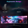 Gawfolk Écran PC Incurvé 44.5 Pouces, Moniteur Gaming 1500R 200Hz, Ecran PC DQHD 5120x1440P, 100% sRGB, 1ms MPRT, Interface HDMI