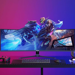 Gawfolk Écran PC Incurvé 44.5 Pouces, Moniteur Gaming 1500R 200Hz, Ecran PC DQHD 5120x1440P, 100% sRGB, 1ms MPRT, Interface HDMI