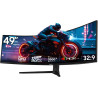 Gawfolk Écran PC Incurvé 49 Pouces, Moniteur Gaming 1500R 120Hz, Ecran PC Relevable，HDR 5K 5120x2880, 100% sRGB, 1ms MPRT, Inter