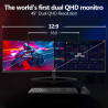 Gawfolk Écran PC Incurvé 49 Pouces, Moniteur Gaming 1500R 120Hz, Ecran PC Relevable，HDR 5K 5120x2880, 100% sRGB, 1ms MPRT, Inter