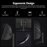 Gawfolk Écran PC Incurvé 49 Pouces, Moniteur Gaming 1500R 120Hz, Ecran PC Relevable，HDR 5K 5120x2880, 100% sRGB, 1ms MPRT, Inter