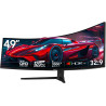 Gawfolk Écran PC Incurvé 49 Pouces, Moniteur Gaming 1500R 120Hz, Ecran PC Relevable，HDR 5K 5120x2880, 100% sRGB, 1ms MPRT, Inter