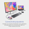 Dell S2722QC USB-C 27" 4K UHD (3840x2160) Écran PC, 60Hz, IPS, 4ms, AMD FreeSync, 99% sRGB, HDR, Haut-parleurs intégrés, USB-C, 
