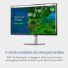 Dell S2722QC USB-C 27" 4K UHD (3840x2160) Écran PC, 60Hz, IPS, 4ms, AMD FreeSync, 99% sRGB, HDR, Haut-parleurs intégrés, USB-C, 