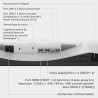 Dell 27 Plus USB-C Écran PC - S2725DC, QHD (2560x1440), 144Hz, IPS, 1ms MPRT, AMD FreeSync, 99% sRGB, Réglage en Hauteur, Haut-p