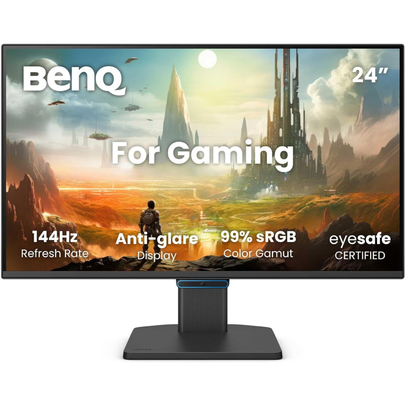 Benq gw2490ce moniteur ips 23,8" fhd 1080p 144hz eye-care, télétravail, usb-c, 1920x1080, optimiseur visuel, anti-scintillement,