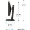 Benq gw2490t moniteur de bureau à domicile 23,8 pouces ips 1080p, 100 hz,design ergonomique, srgb 99%, vesa, hdmi, dp, b.i., low